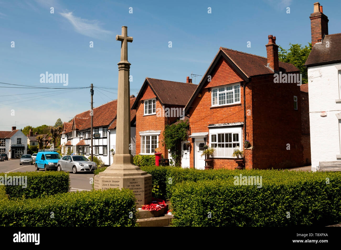 War Memorial and The Green, TanworthinArden, Warwickshire, England