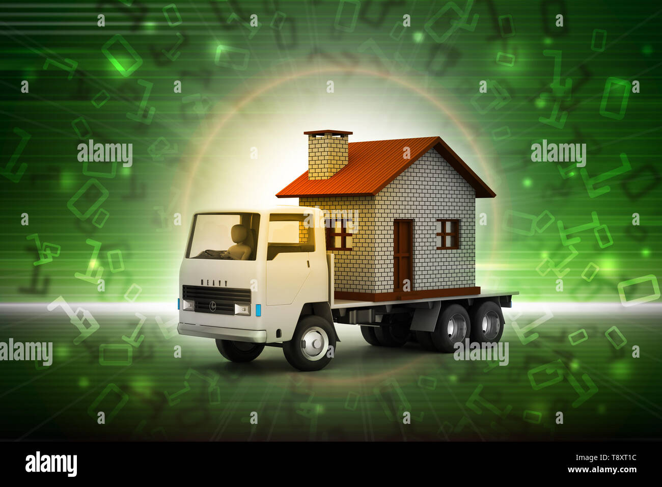 Home in a truck Stock Photo - Alamy