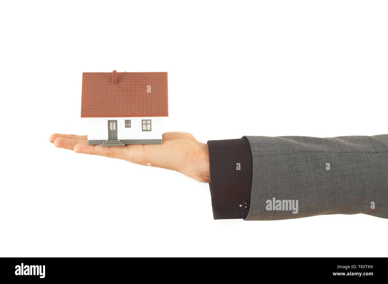 real estate concept on white background Stock Photo - Alamy