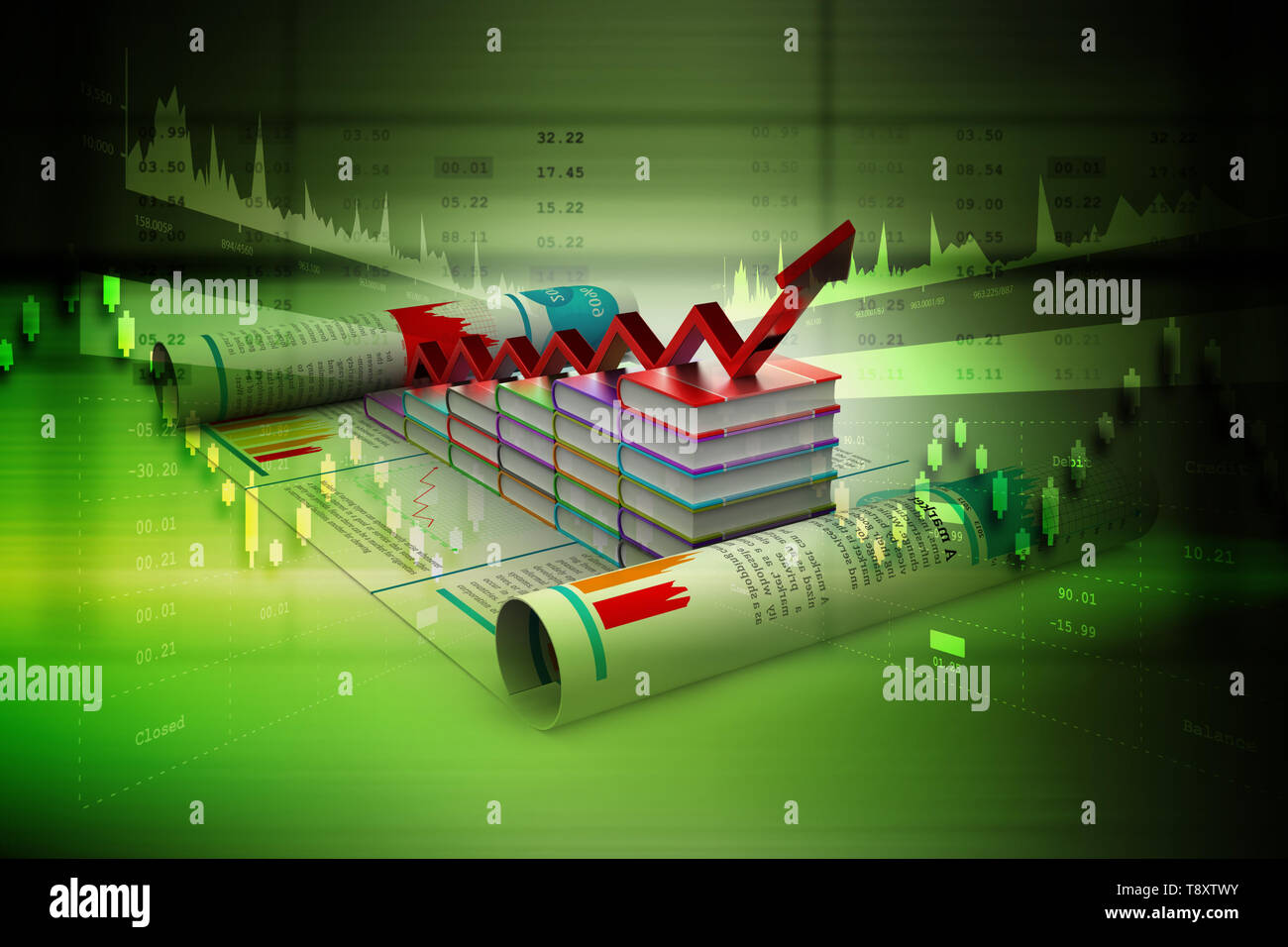 Bar chart books hi-res stock photography and images - Alamy