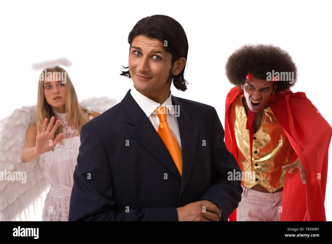 Angel devil concept hi-res stock photography and images - Alamy