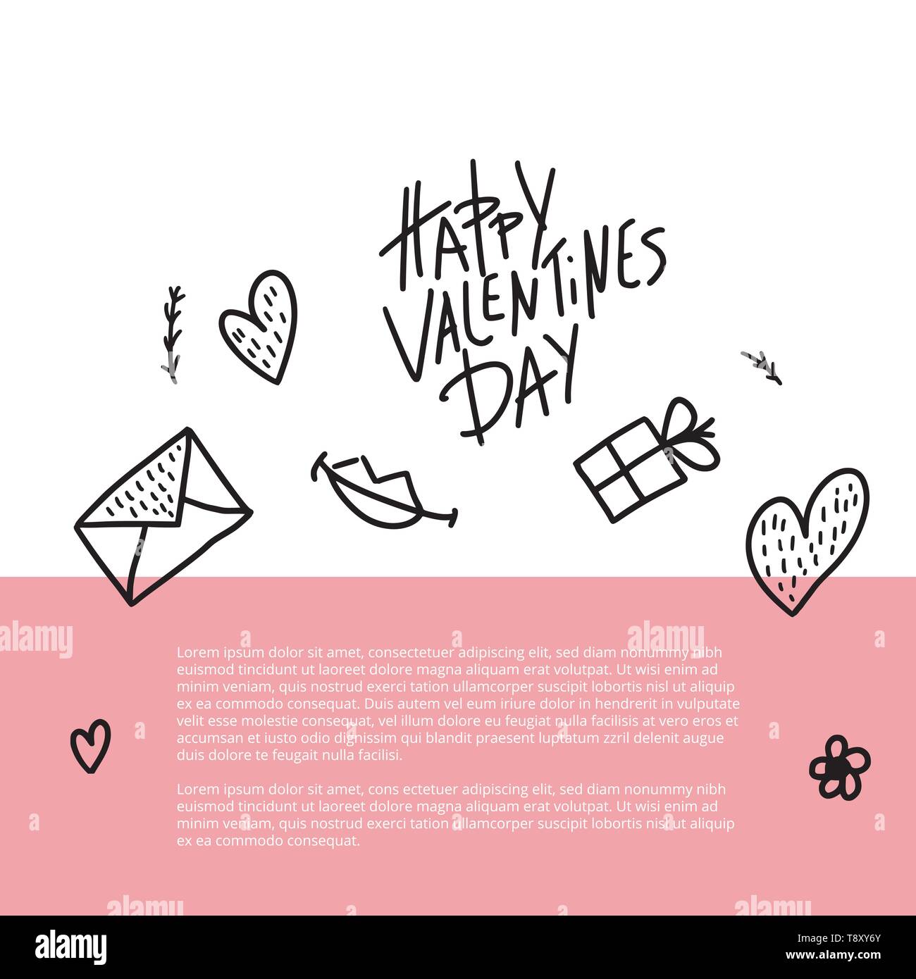Banners social media valentines Stock Vector Images - Alamy