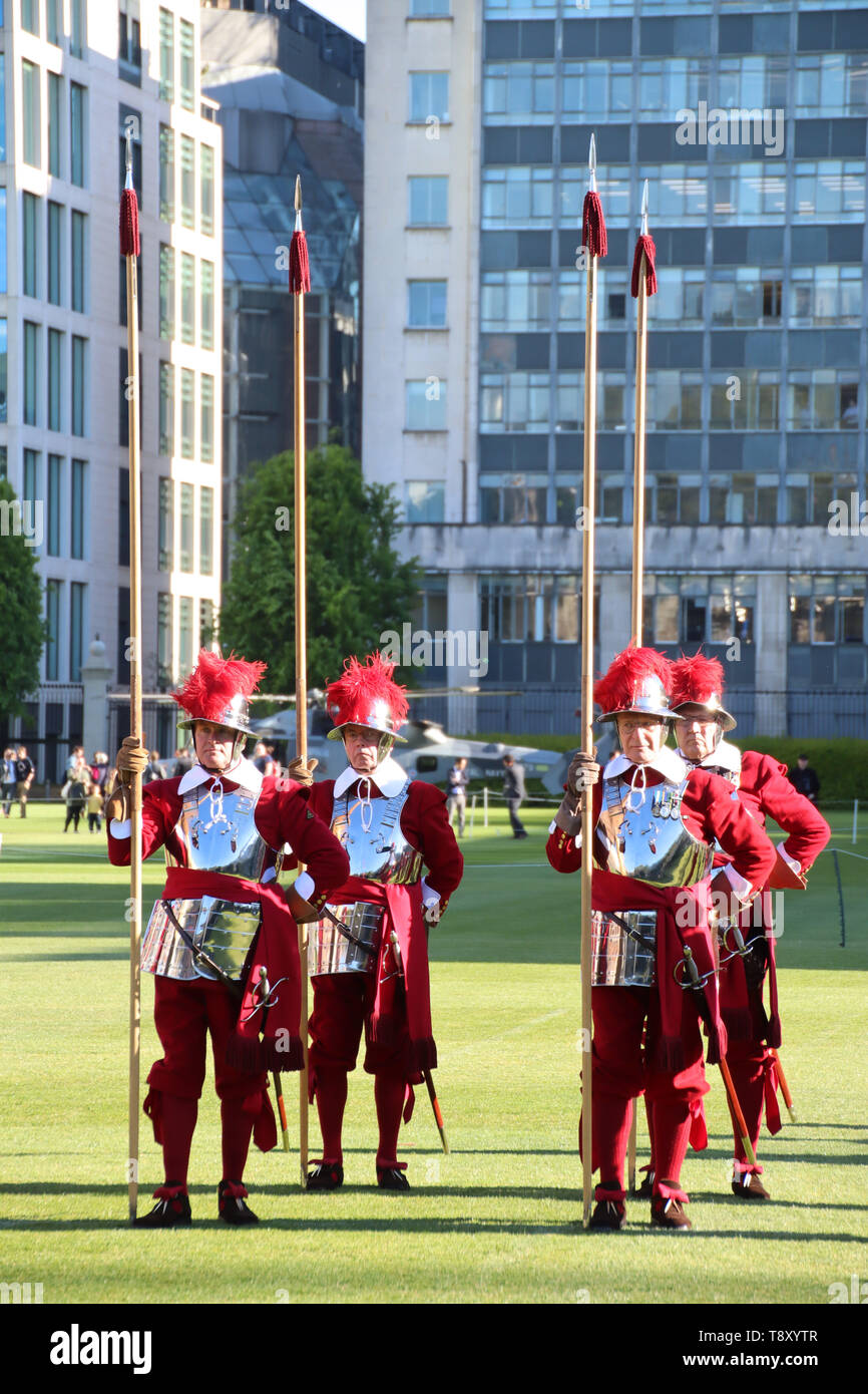 Company of Pikemen and Musketeers, Honourable Artillery Company - Annual Open Evening, Finsbury Barracks, London, UK, 14 May 2019, Photo by Richard Go Stock Photo