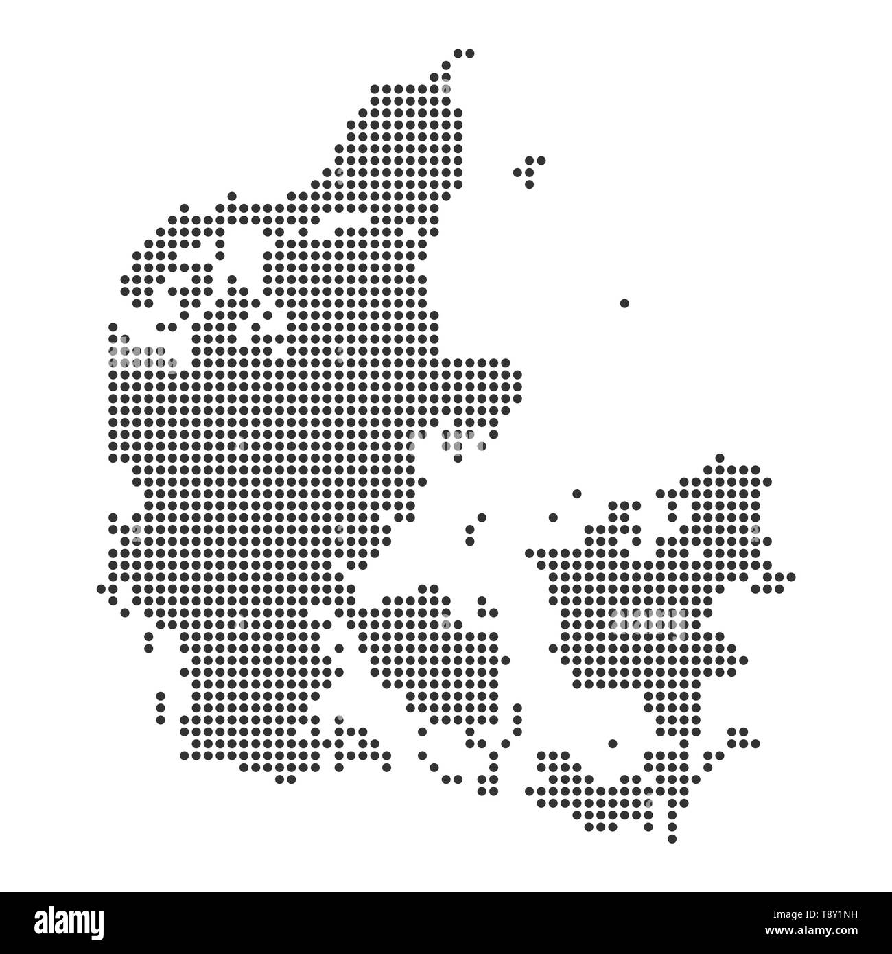 Map with dot - Denmark . Template for your design Stock Vector Image ...