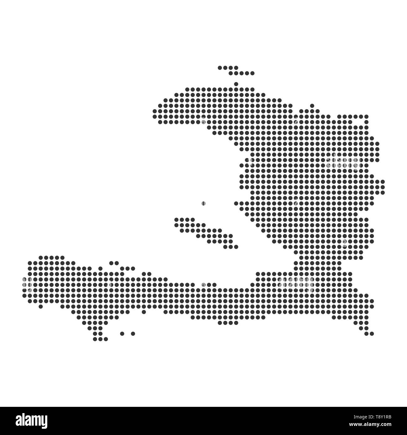 Haiti outline map Black and White Stock Photos & Images - Alamy