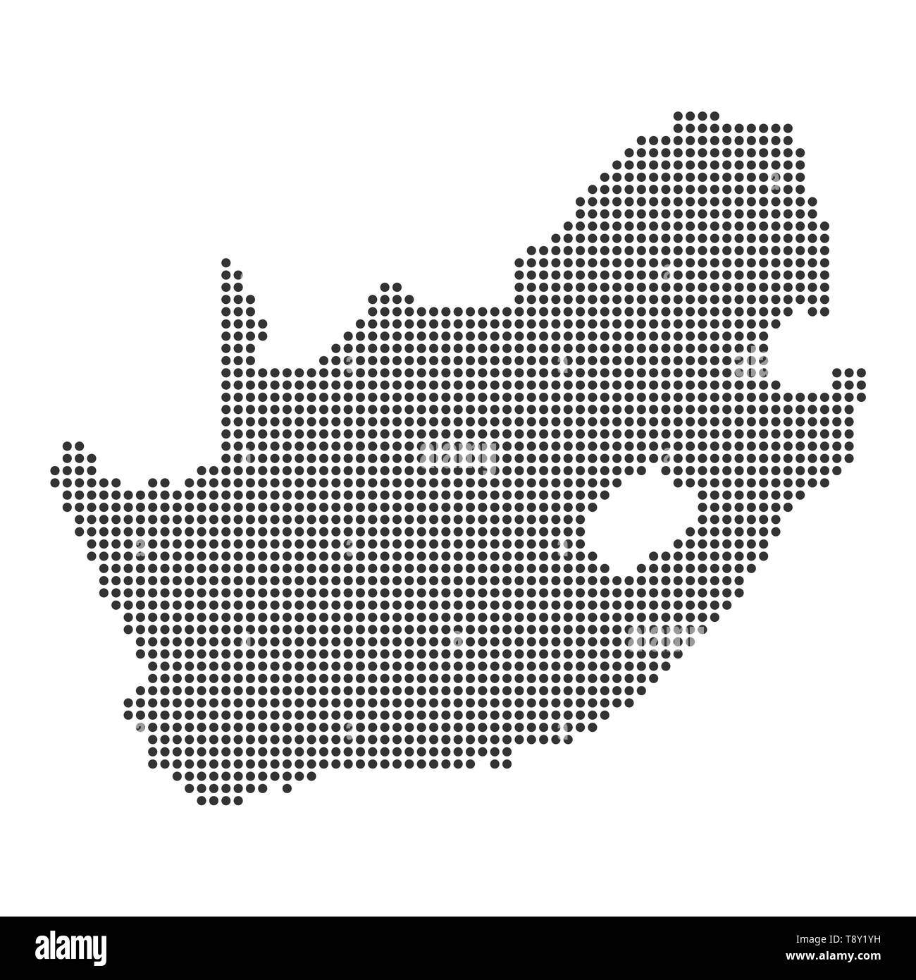 Map with dot - South Africa . Template for your design Stock Vector ...