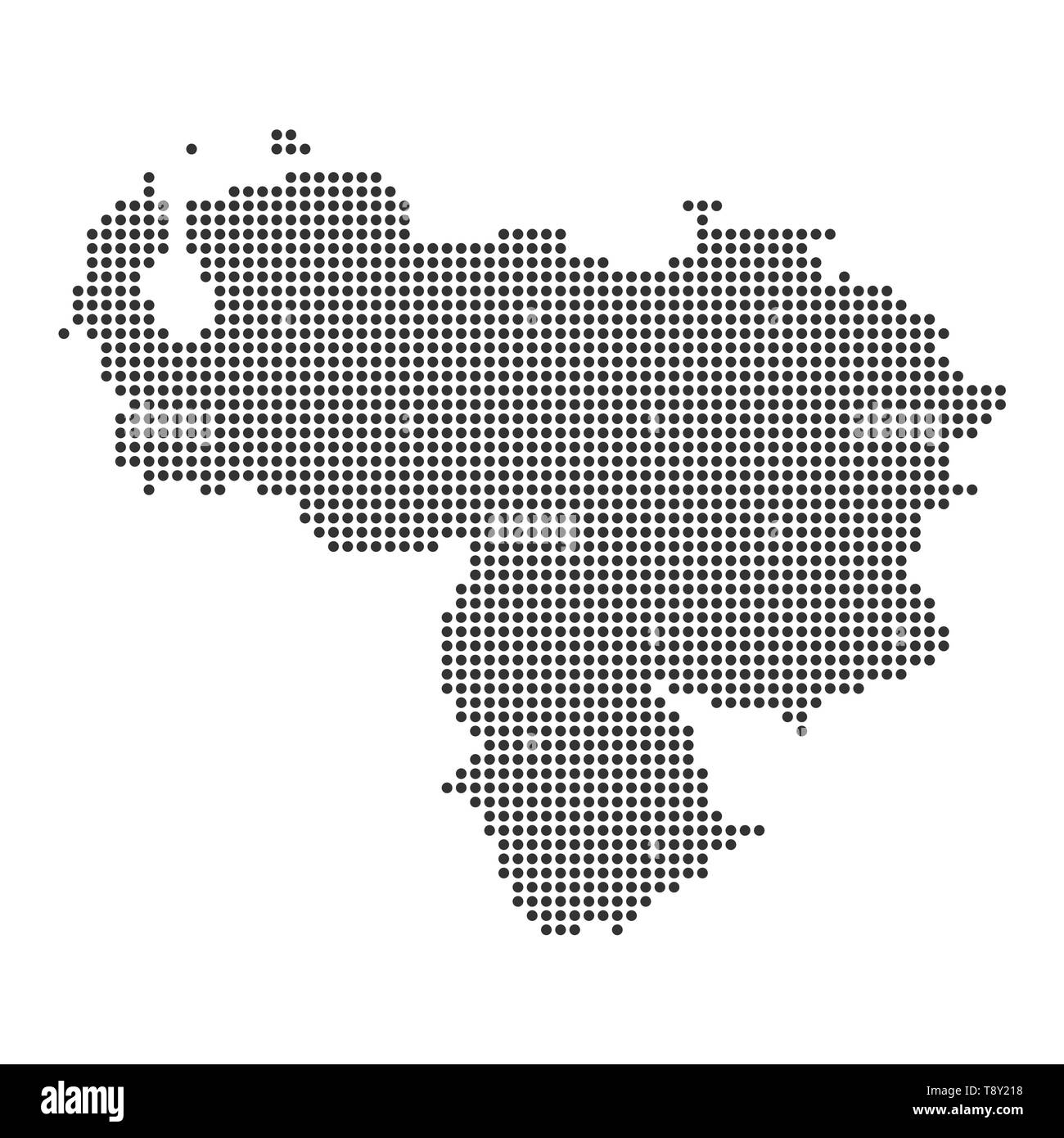 Map with dot - Venezuela . Template for your design Stock Vector Image ...