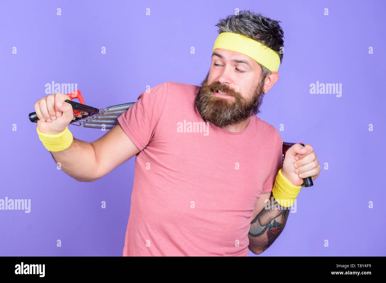 Chest expander retro hi-res stock photography and images - Alamy