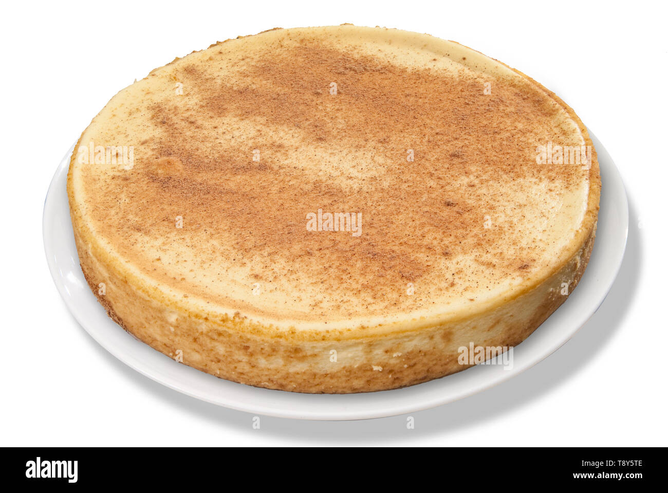 Eggnog Cheesecake Stock Photo