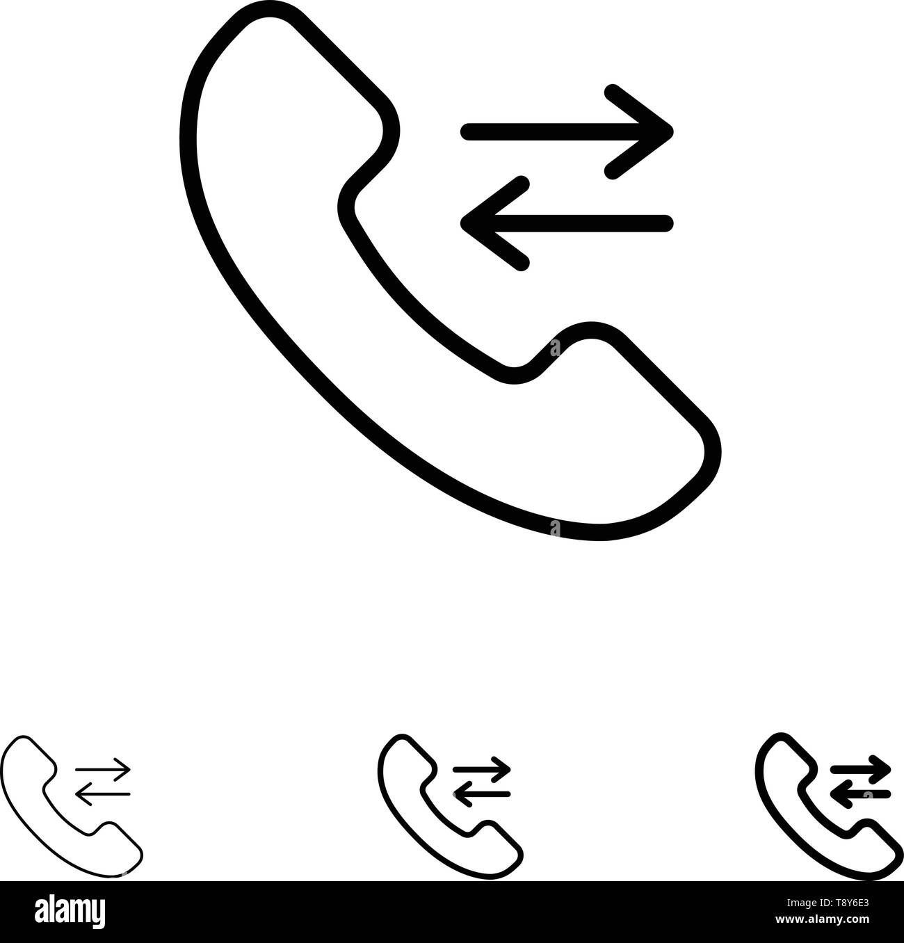 Answer call vector vectors Black and White Stock Photos & Images - Alamy