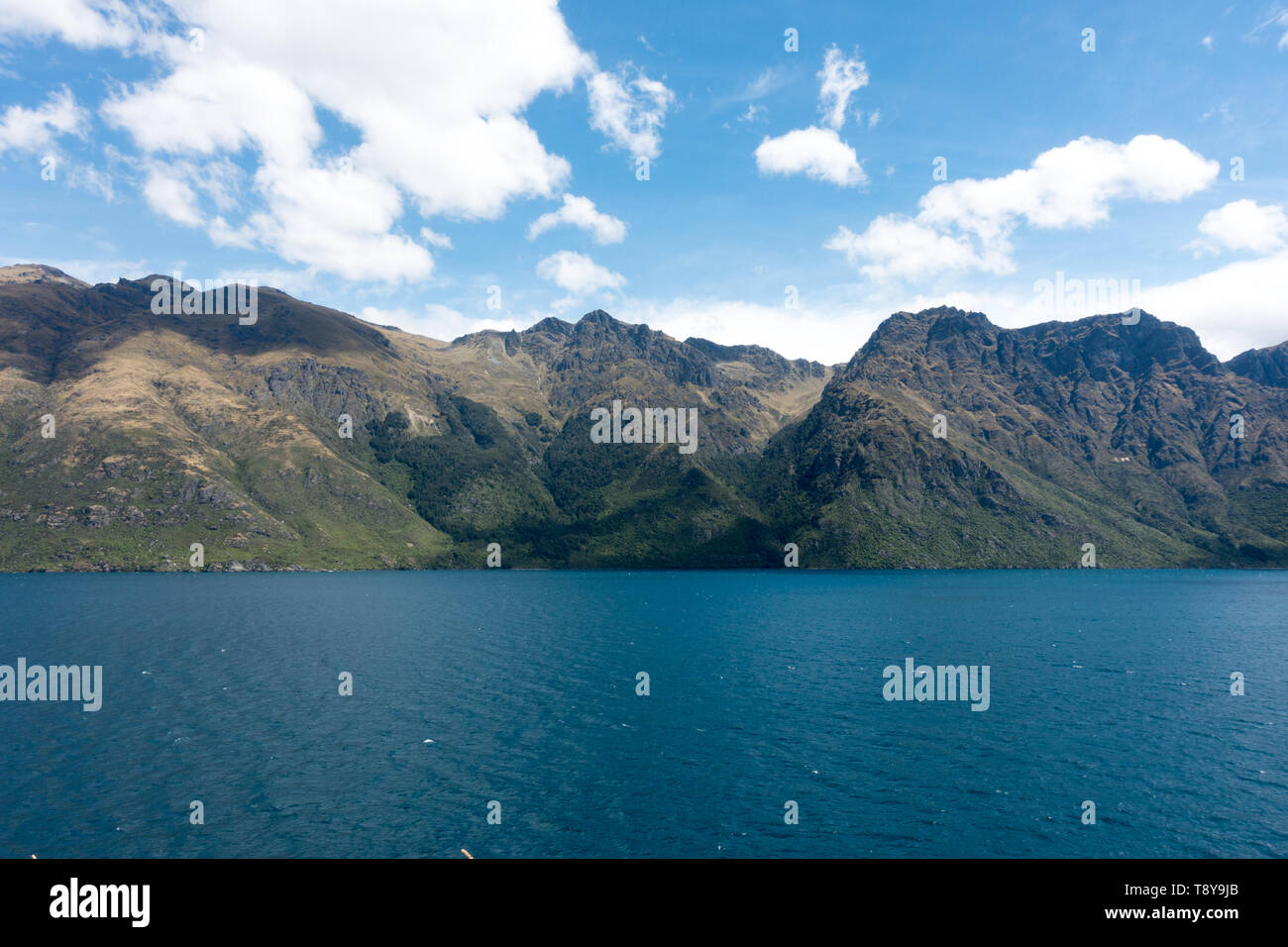 Lake Wakatipu in New Zealand's South Island from the Devil's Staircase ...