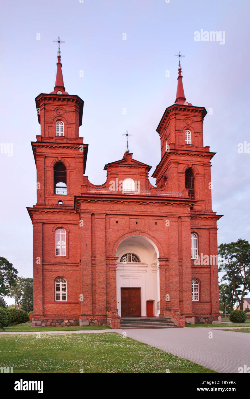 Peter and Paul church in  Panevezys. Lithuania Stock Photo
