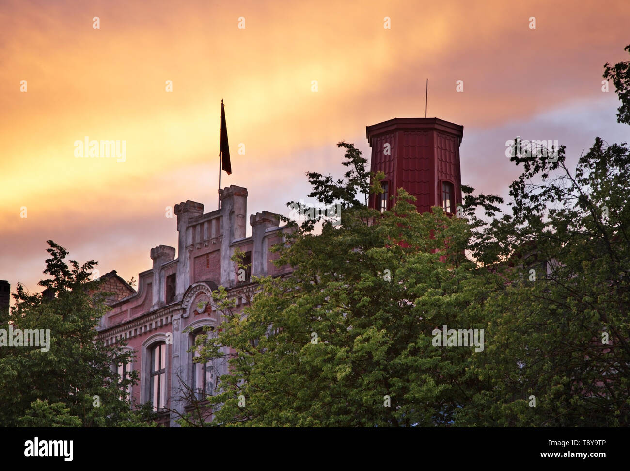 View of Panevezys. Lithuania Stock Photo