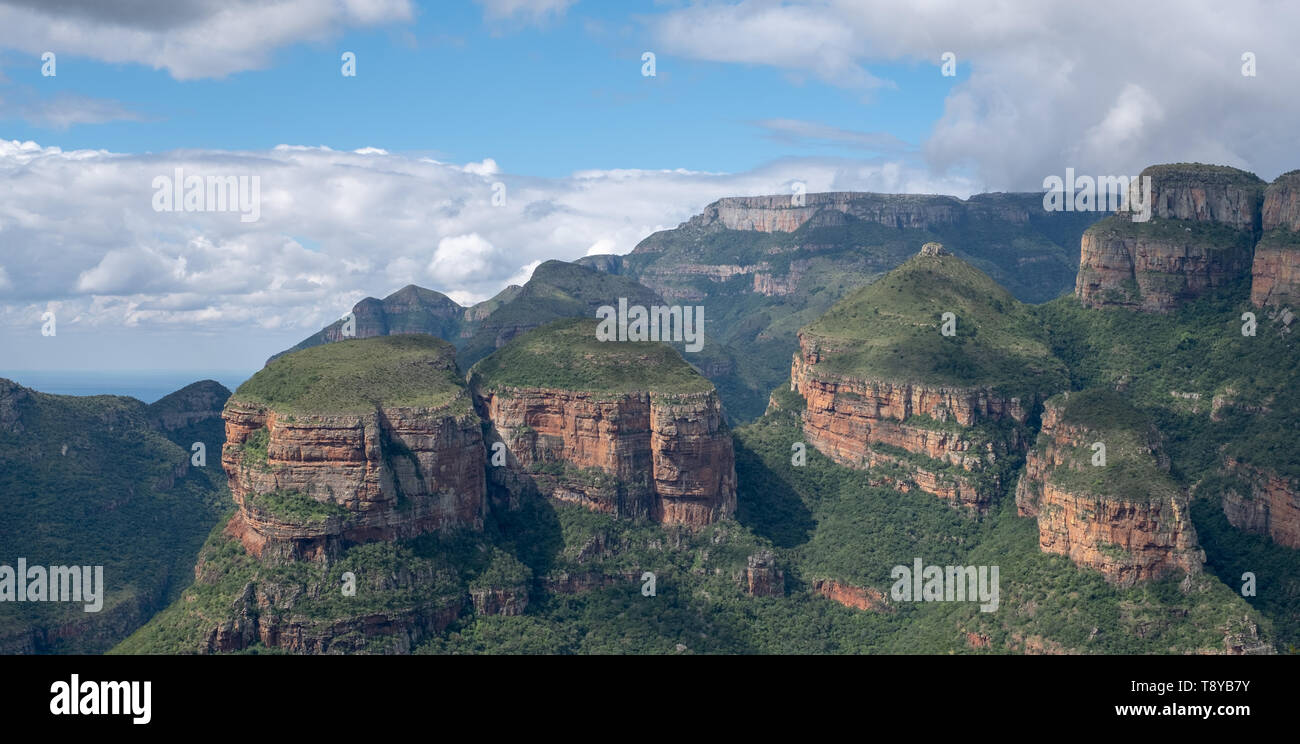 The Three Rondavels, rock formation, at the Blyde River Canyon (also ...