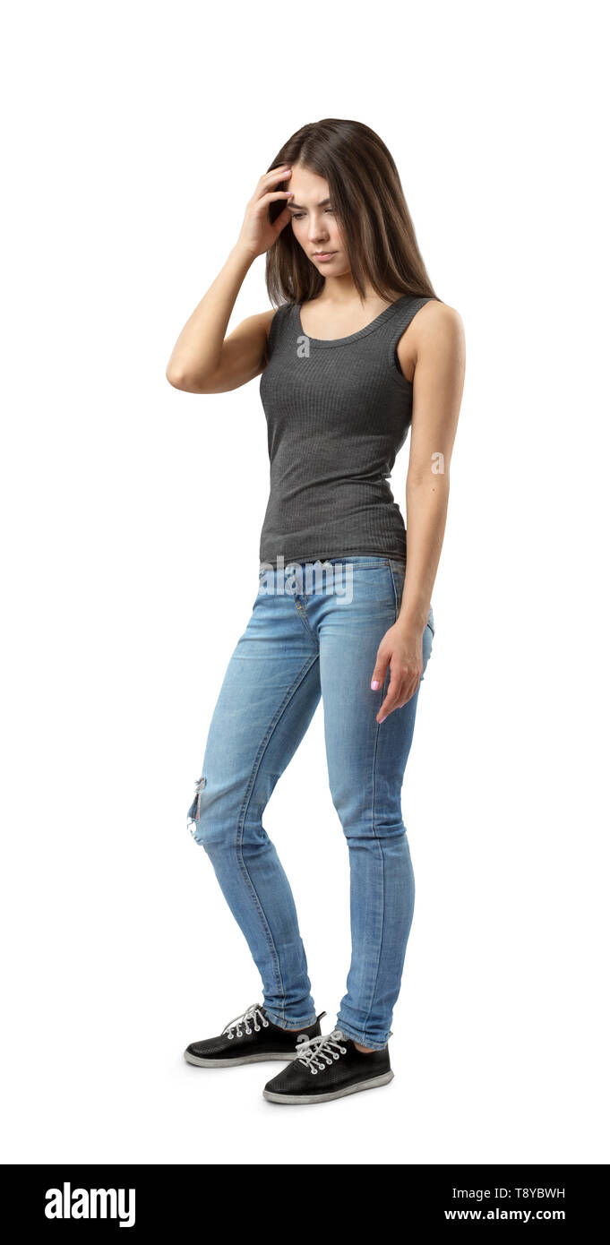 half jeans and top
