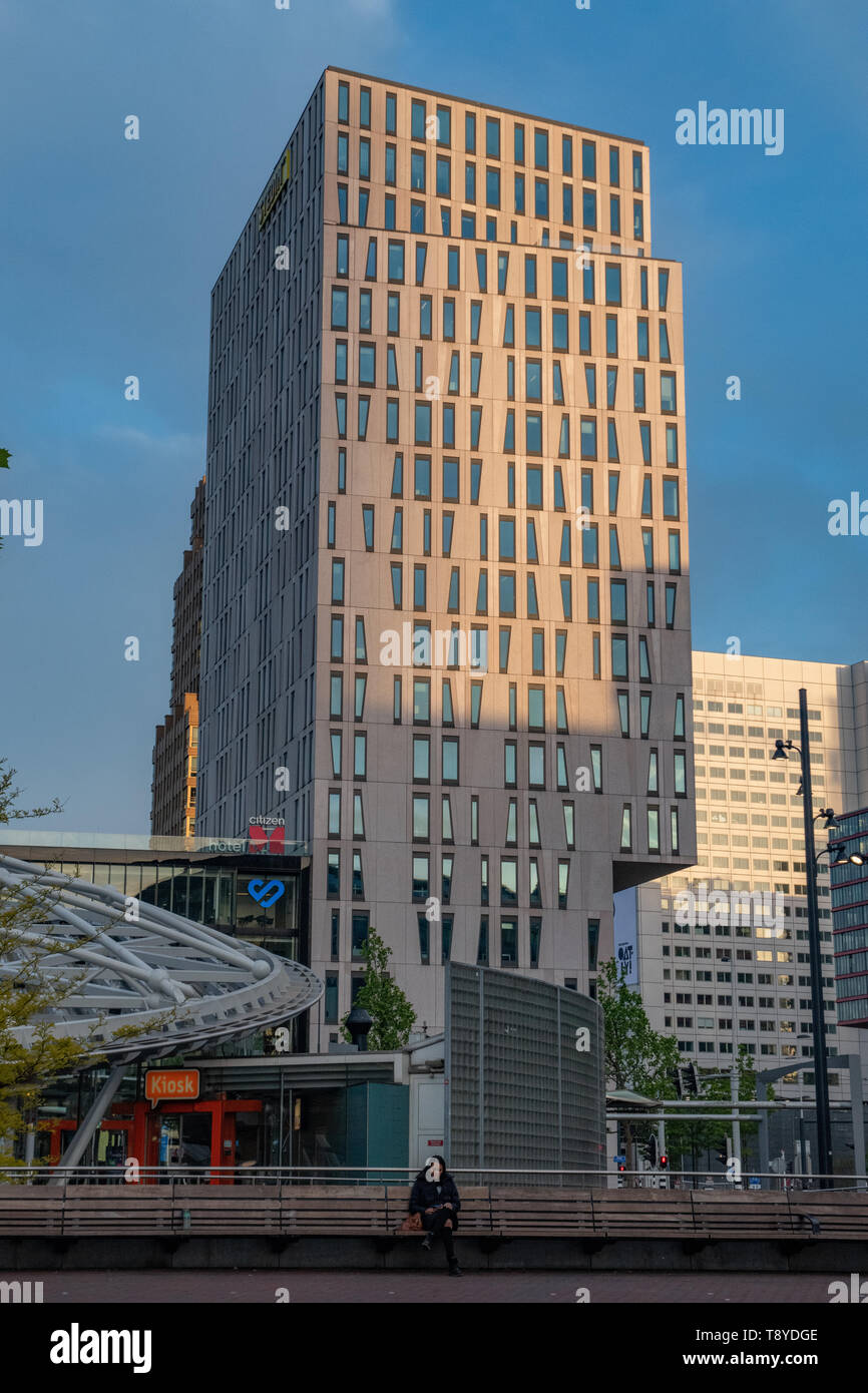 Modern architecture in Rotterdam Netherlands - European architecture - Rotterdam buildings - Rotterdam skyline Stock Photo