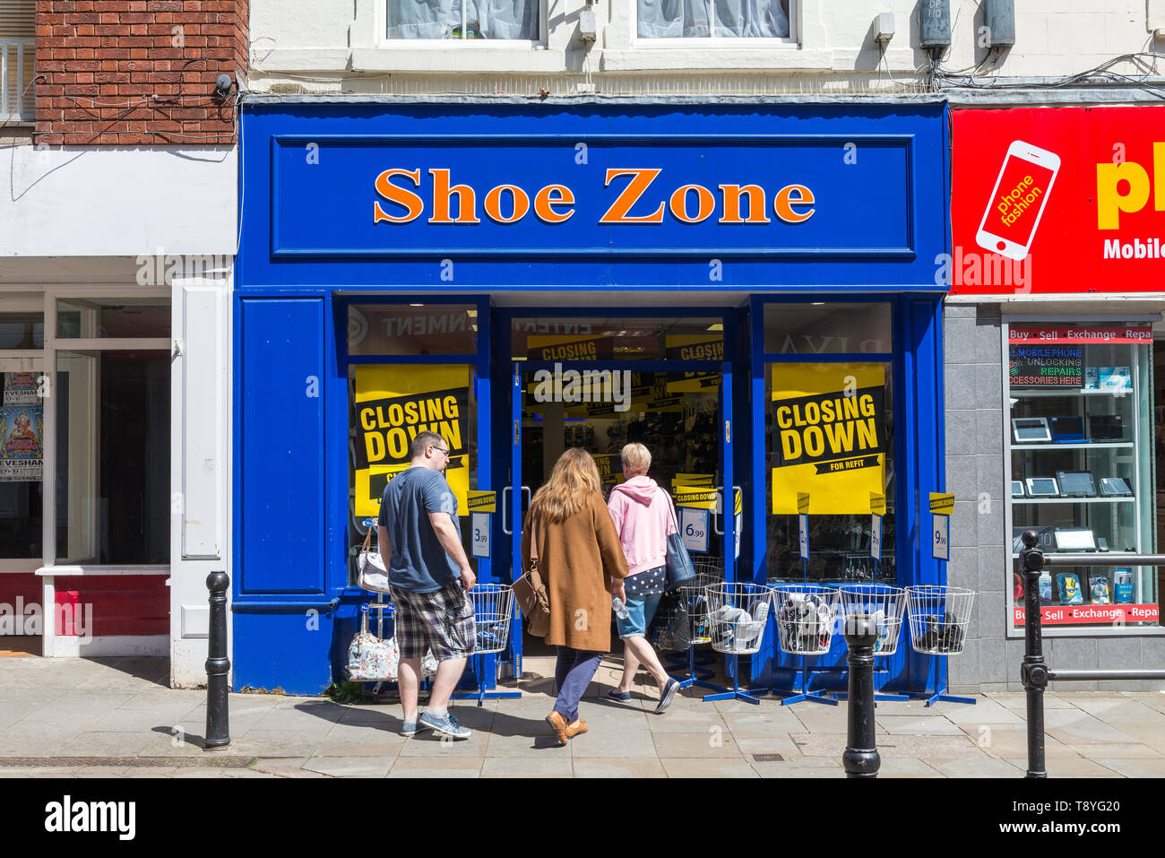 Branch of discount shoe shop Shoe Zone 