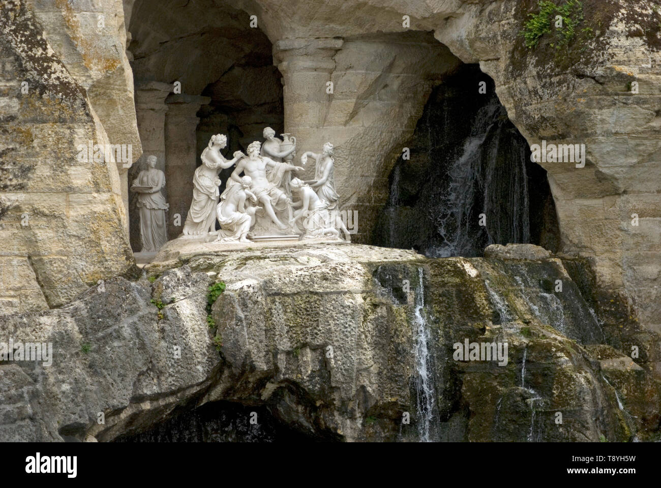 Detail of Apollo's Bath Grove in the gardens of Versailles Stock Photo