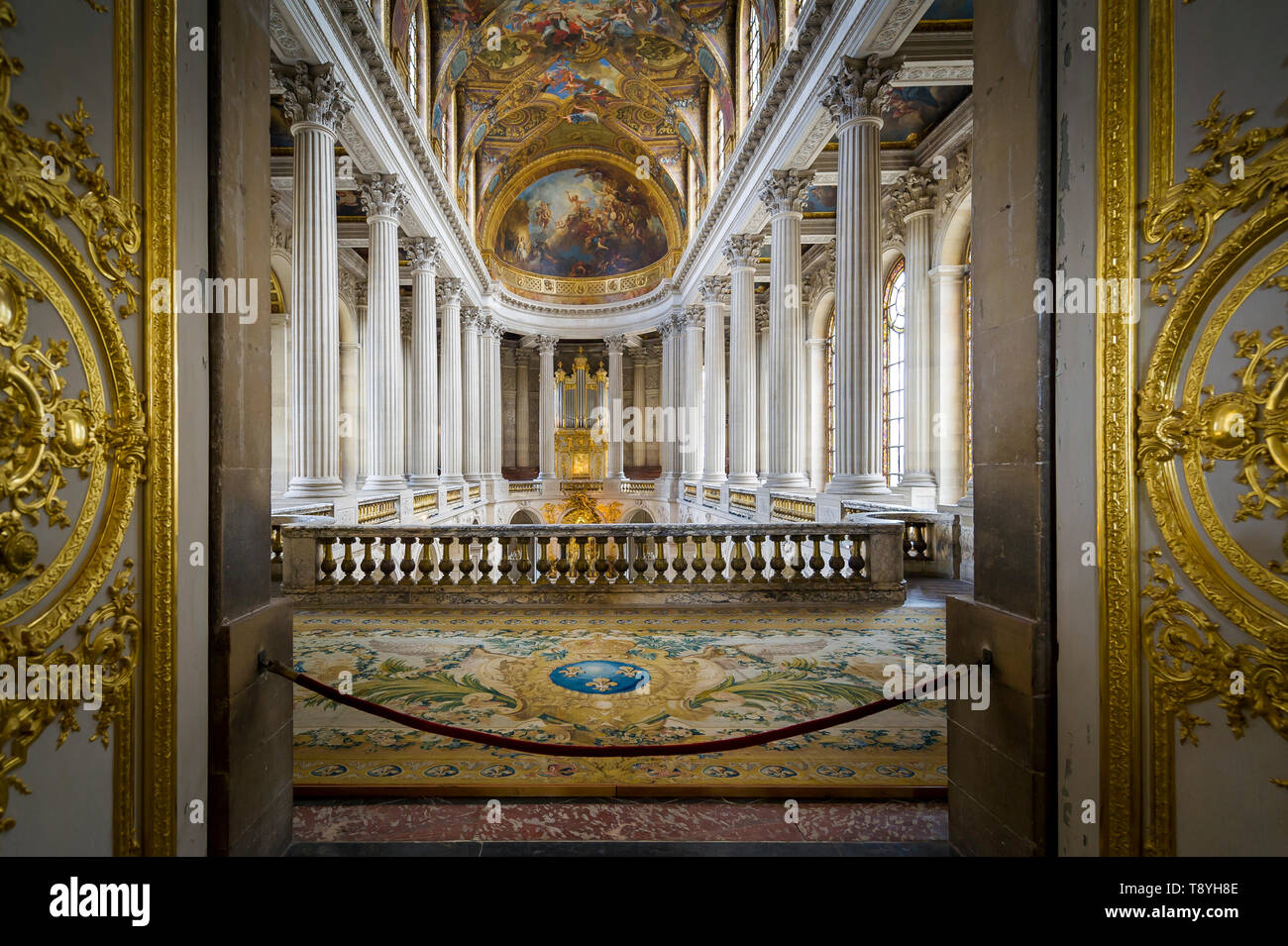 Royal Chapel in Versailles palace Stock Photo