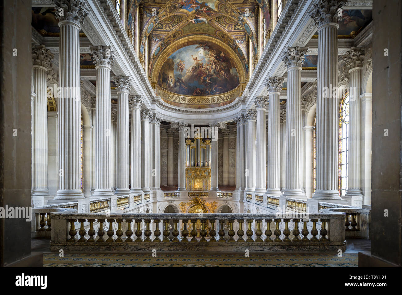Royal Chapel in Versailles palace Stock Photo