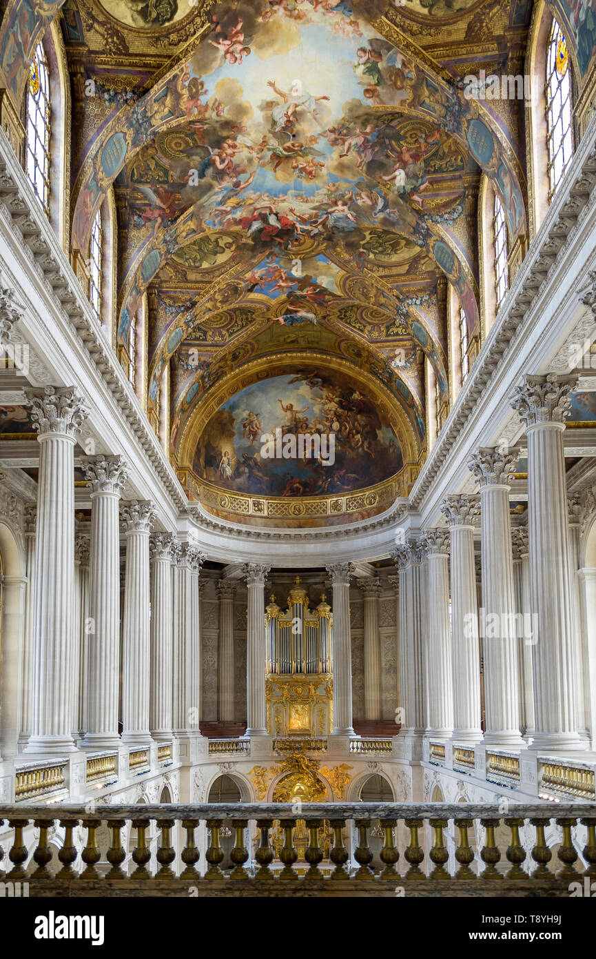 Royal Chapel in Versailles palace Stock Photo