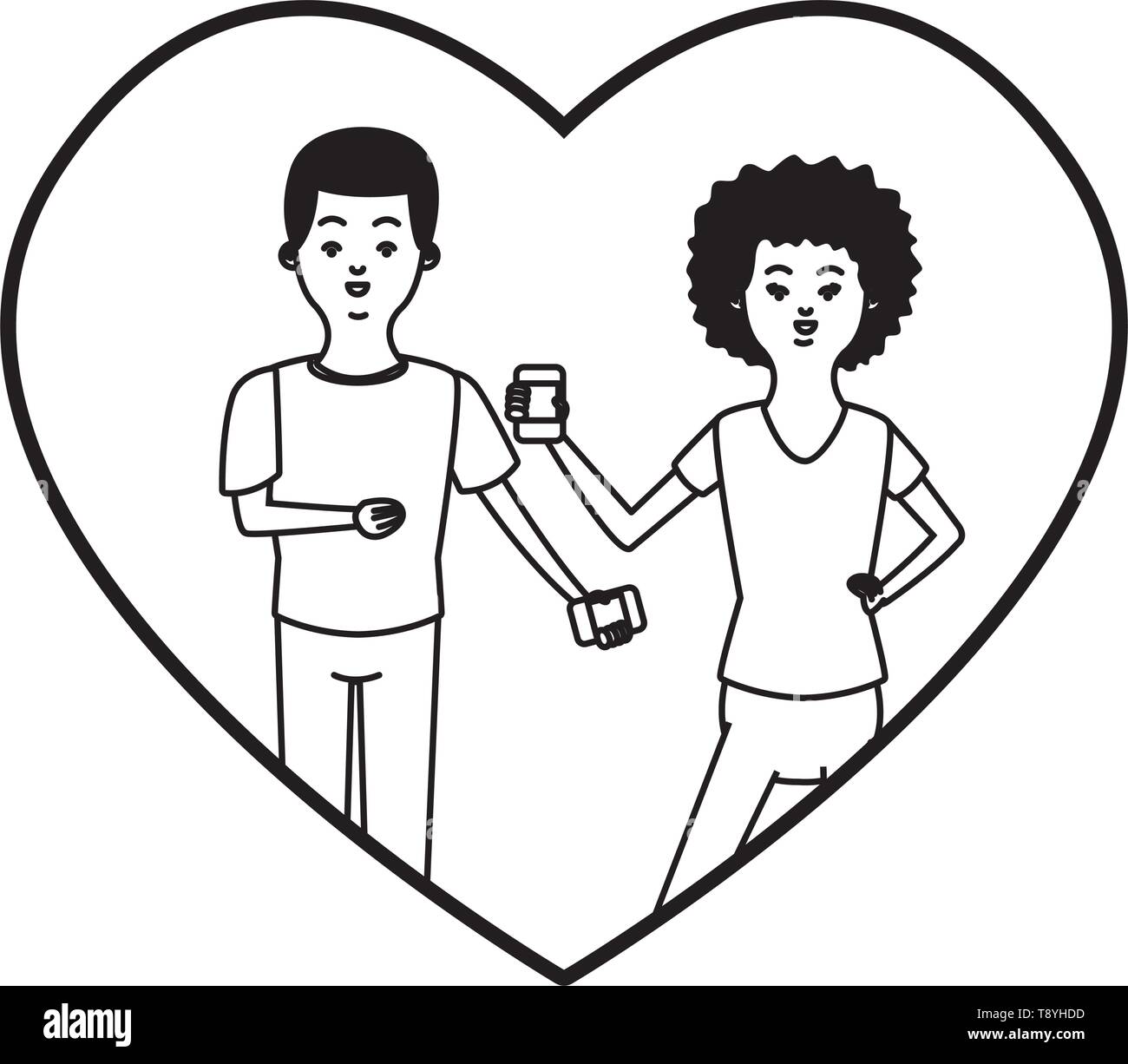 Black millennial fun Stock Vector Images