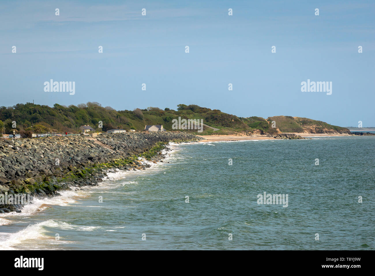 Arklow coastline in Ireland Stock Photo