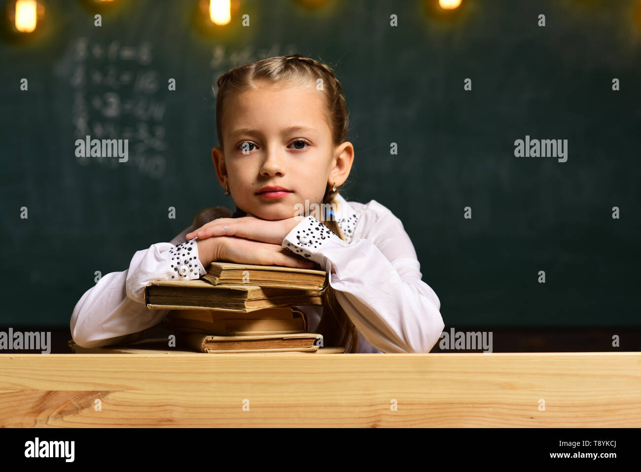 brainstorming. brainstorming concept. small girl brainstorming at ...