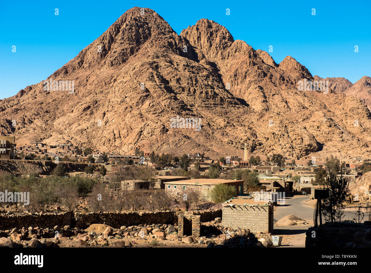 Egyptian Landscape, Bedouin Village In Sinai Desert Stock Photo - Alamy