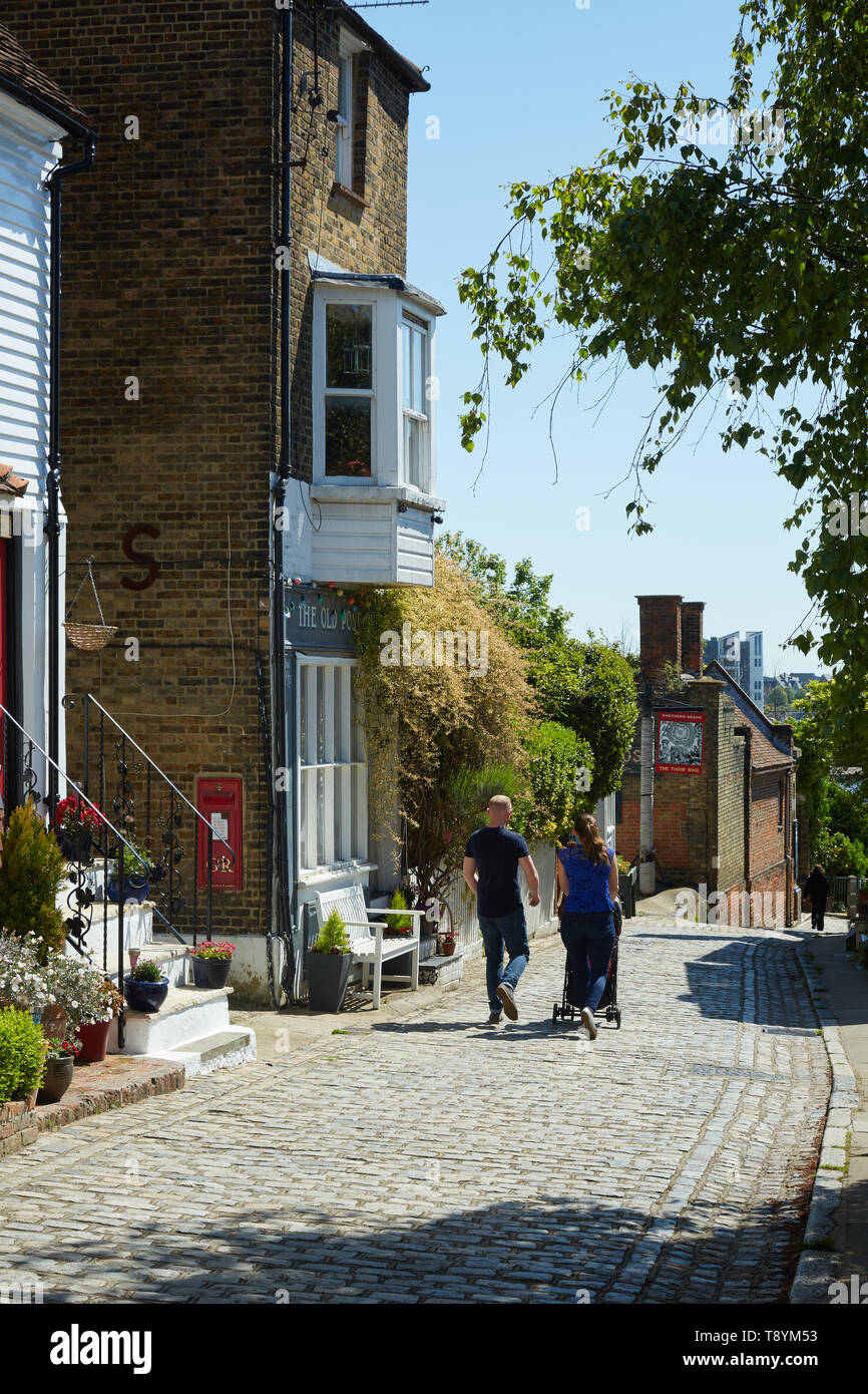 The main street in Upper Upnor, Kent, UK Stock Photo Alamy
