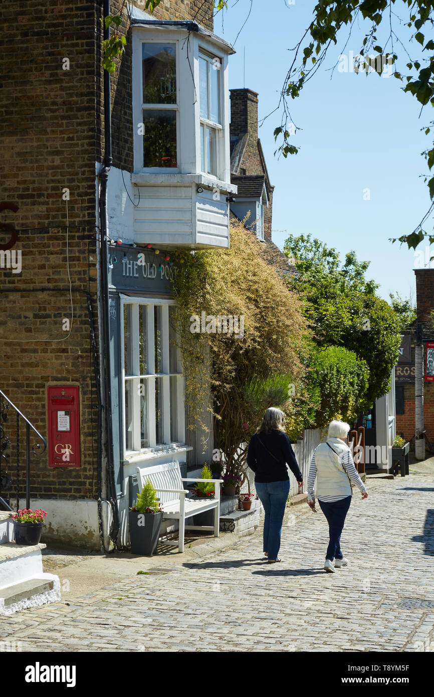 The main street in Upper Upnor, Kent, UK Stock Photo Alamy