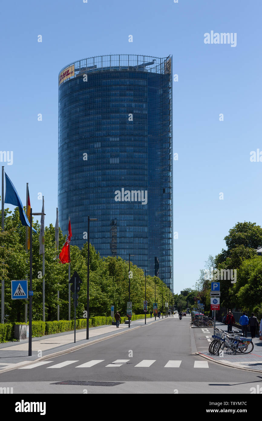 Post Tower, Deutsche Post DHL Headquarters, Bonn, Germany Stock Photo