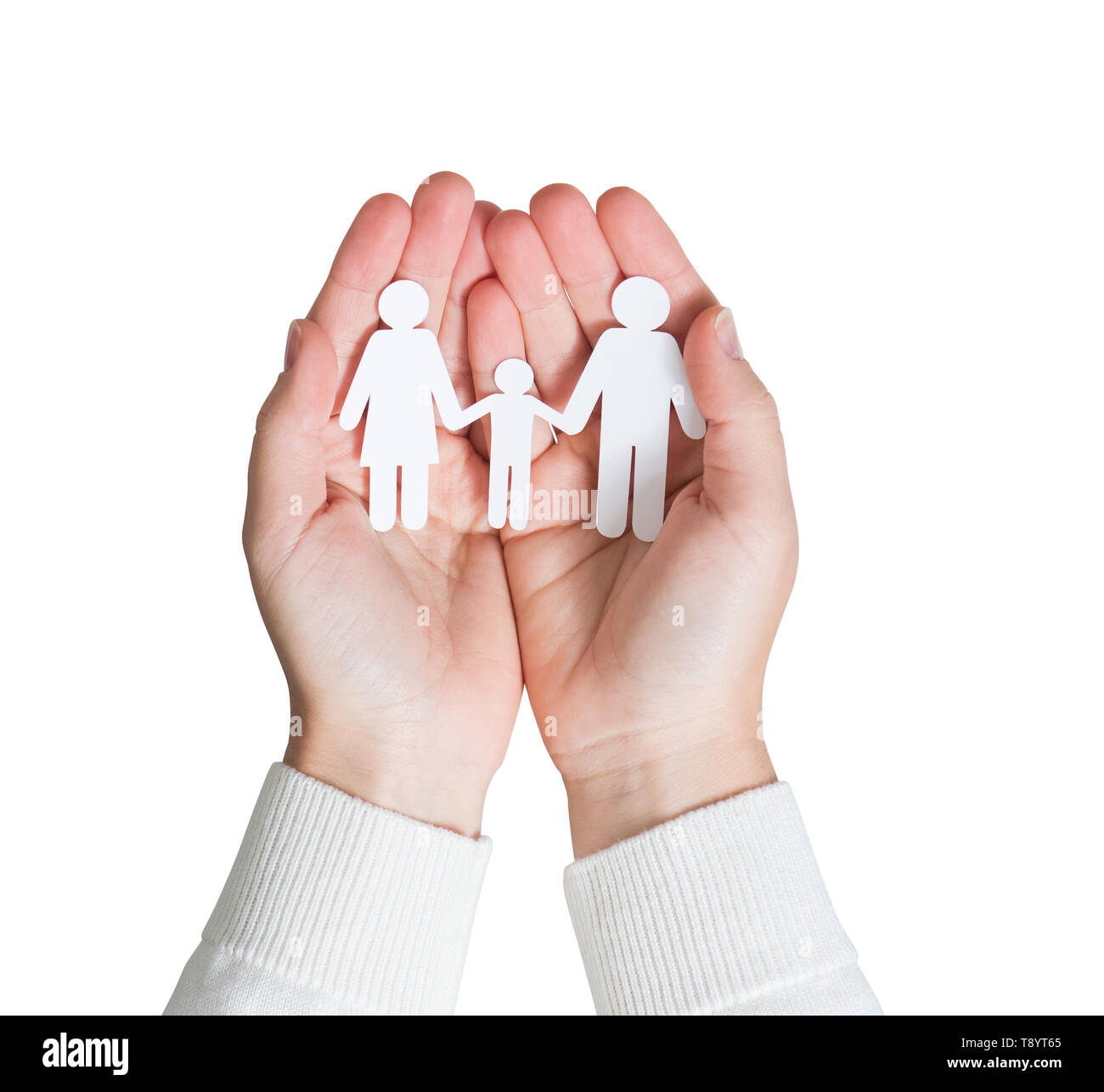 Paper cutout family hands hires stock photography and images Alamy