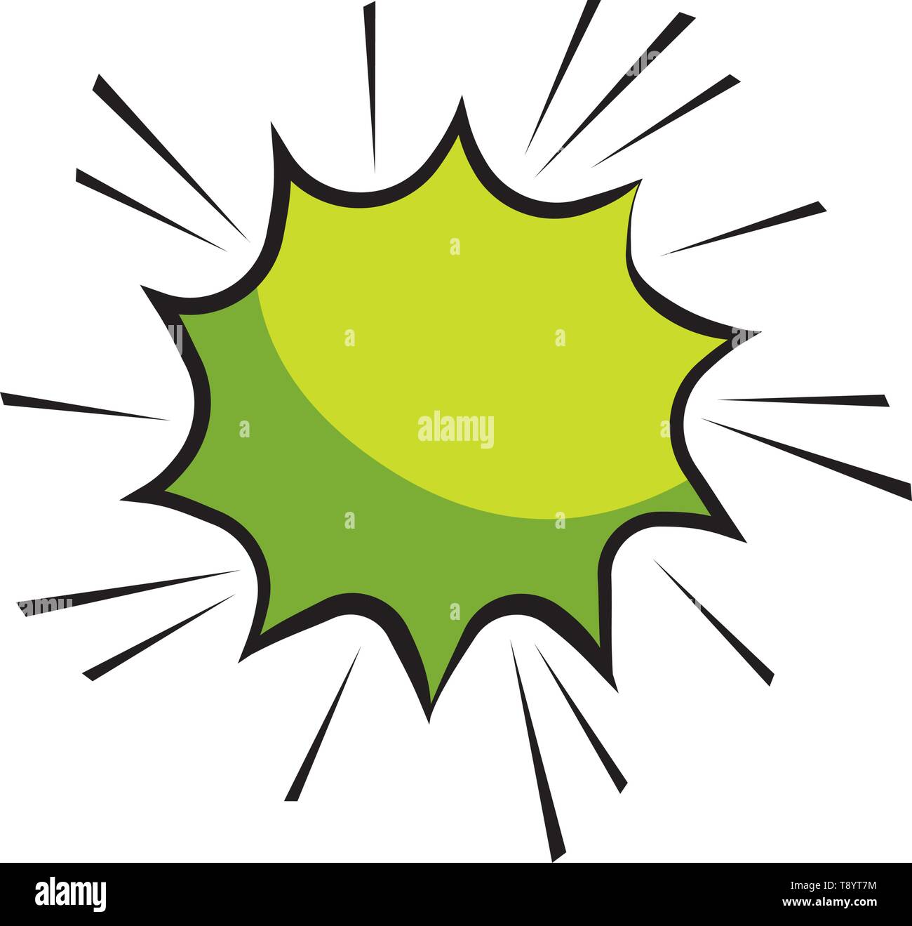 green explosion speech bubbles pop art comic cartoon vector illustration  Stock Vector Image & Art - Alamy