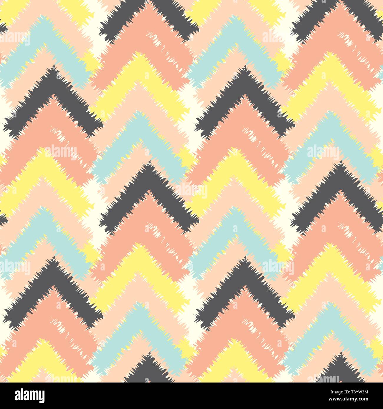 Vector seamless colorful ethnic pattern with arrows, Tribal ornament ...