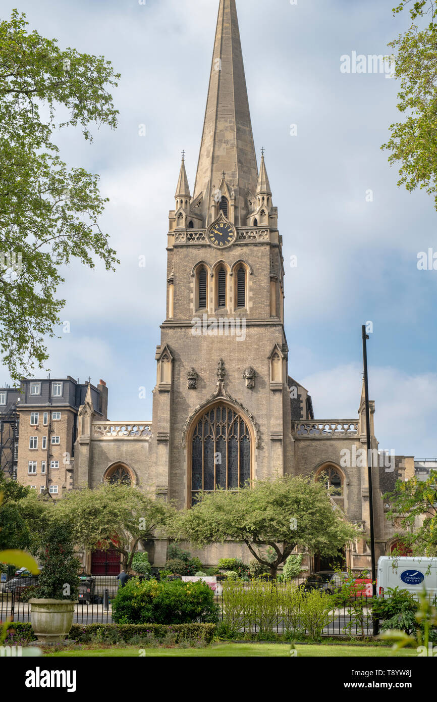 St James Church Sussex Gardens, Paddington, London Stock Photo