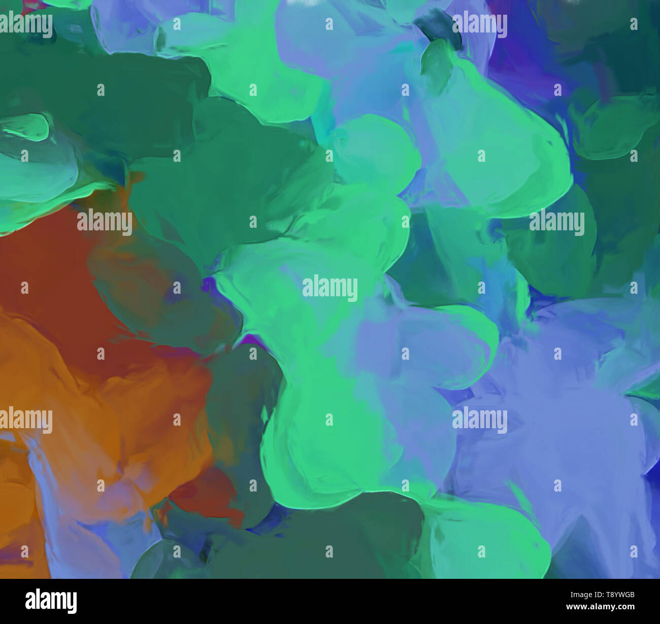 Digital art abstract pattern. Hand drawing modern style art print