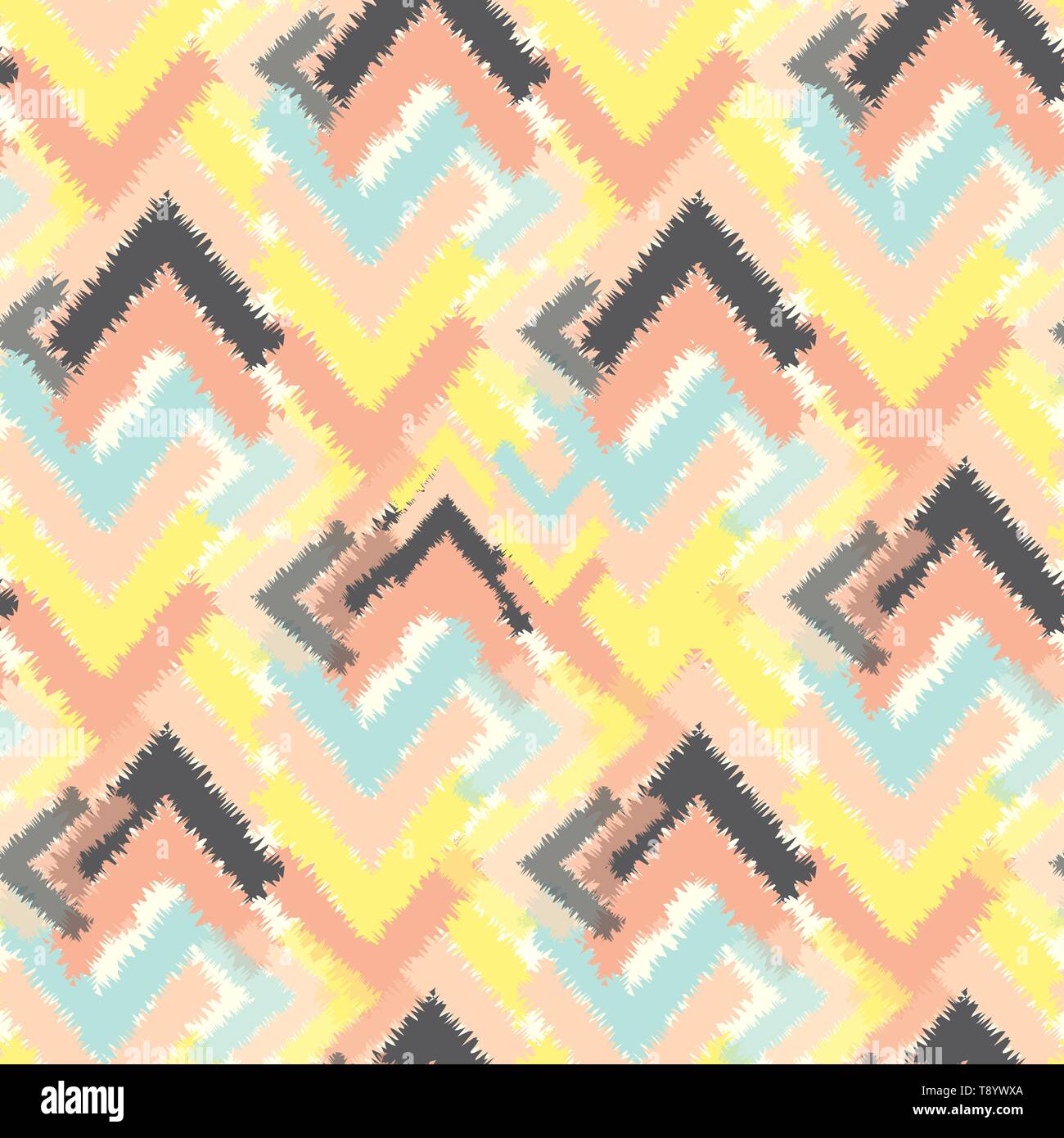 Vector seamless colorful ethnic pattern with arrows, Tribal ornament ...