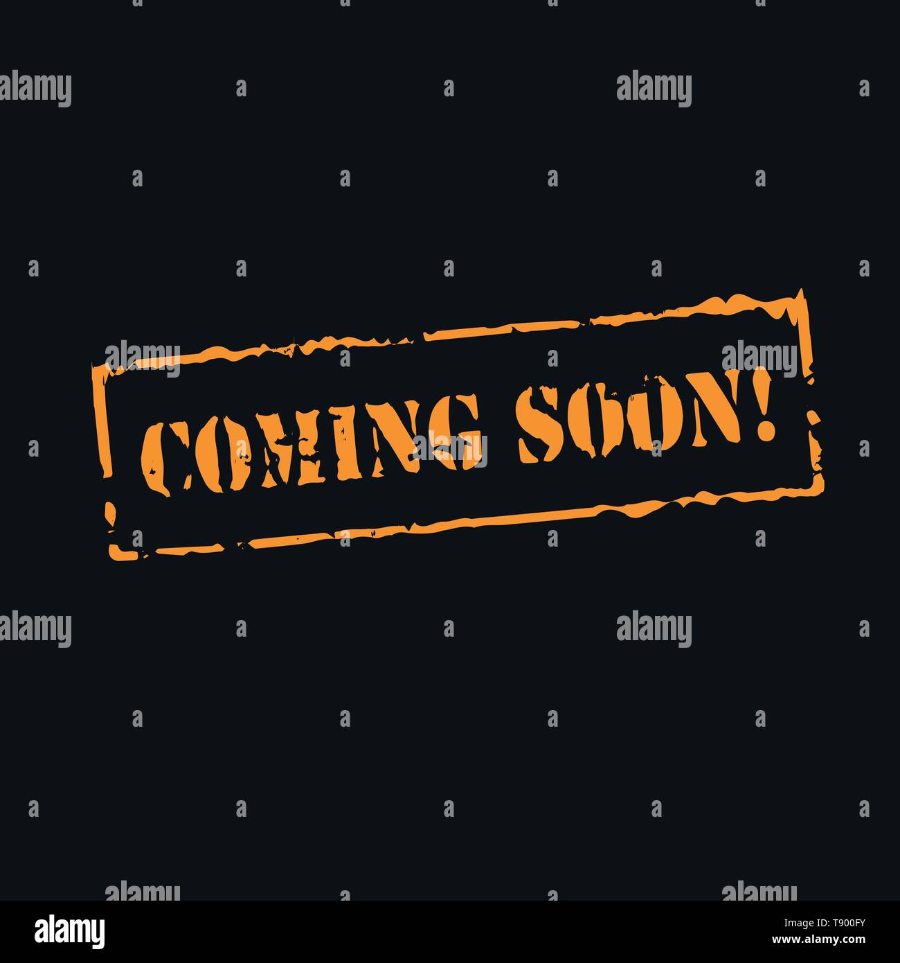 Coming Back Lettering Coming Soon lettering sign banner Vector illustrator Stock Vector Image ...