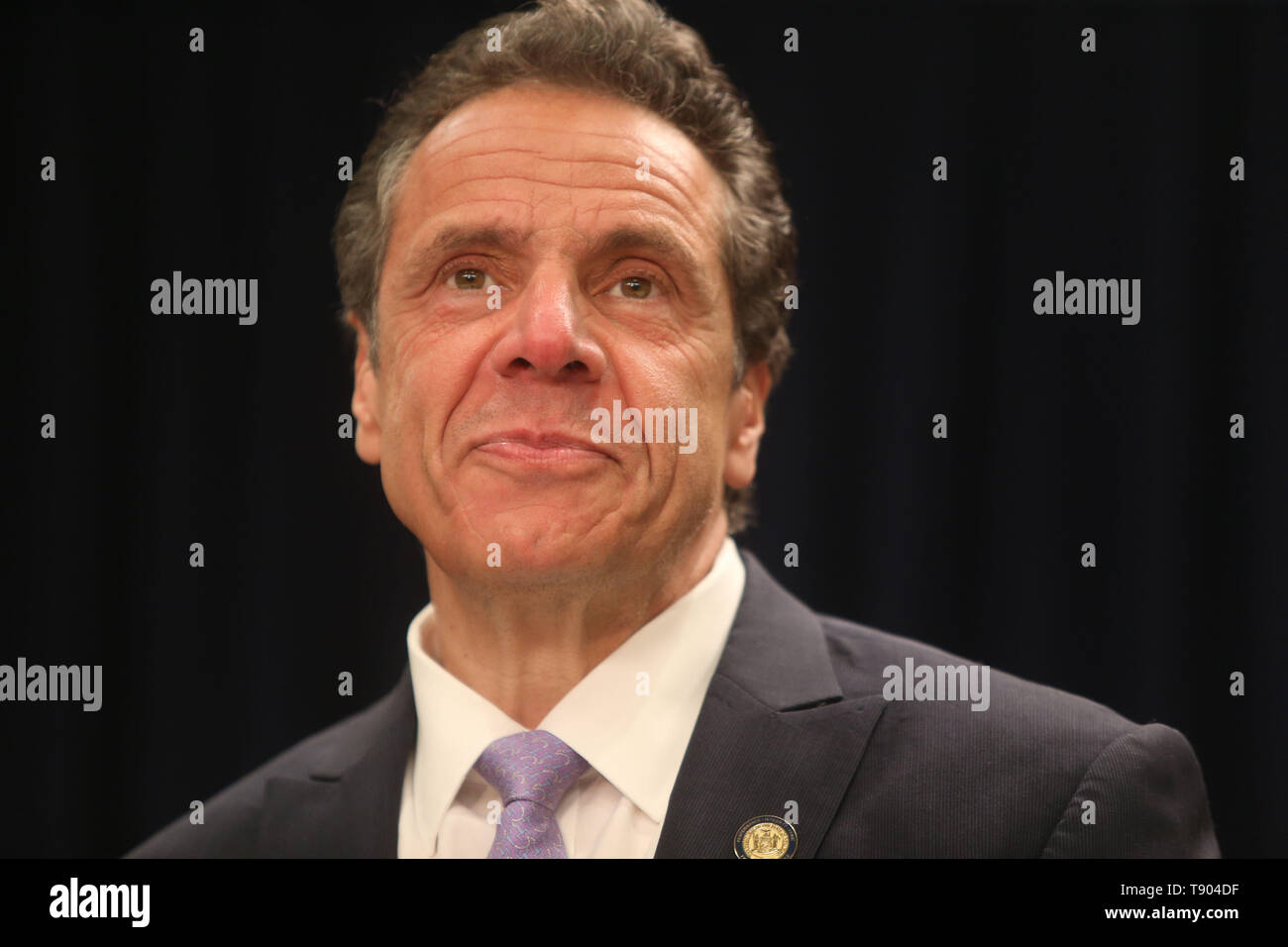 May 12, 2019 - New York, NY, USA - May 12, 2019 -  Governor Andrew M. Cuomo signed legislation at a press conference to set up speed cameras in front of New York schools at  the New York State Offices on 633 3rd Avenue. (Credit Image: © Dan Herrick/ZUMA Wire) Stock Photo