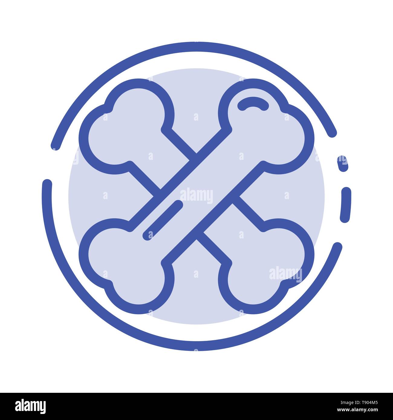 Bone Health, Calcium, Healthy Bones, Rheumatism Blue Dotted Line Line