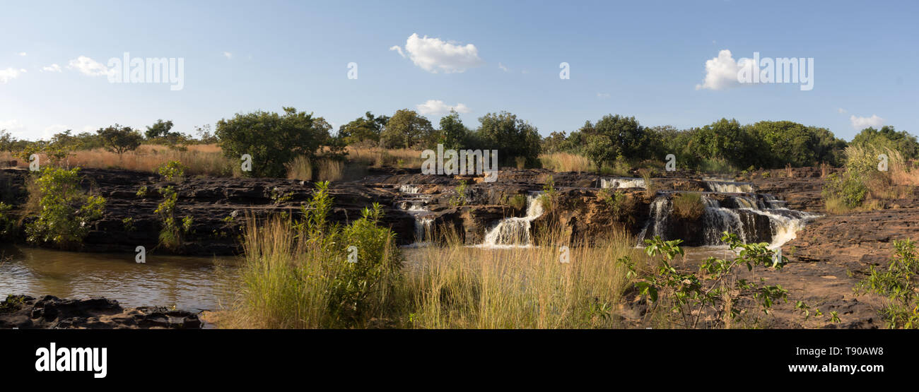 Les cascades de Karfiguela à Banfora au Burkina Faso Stock Photo