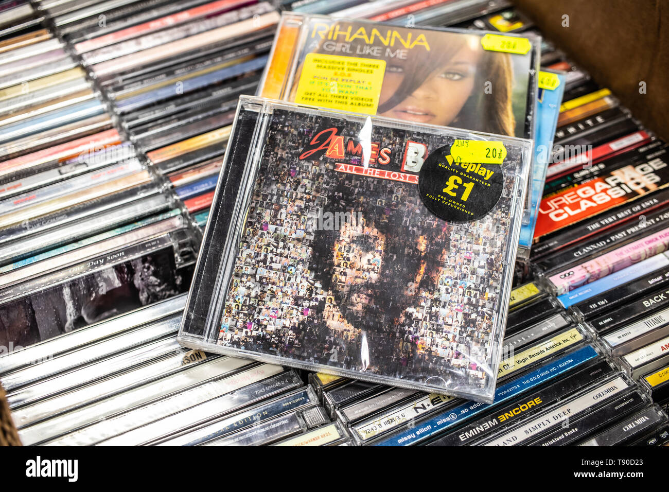 Nadarzyn, Poland, May 11, 2019: Michael Jackson CD album