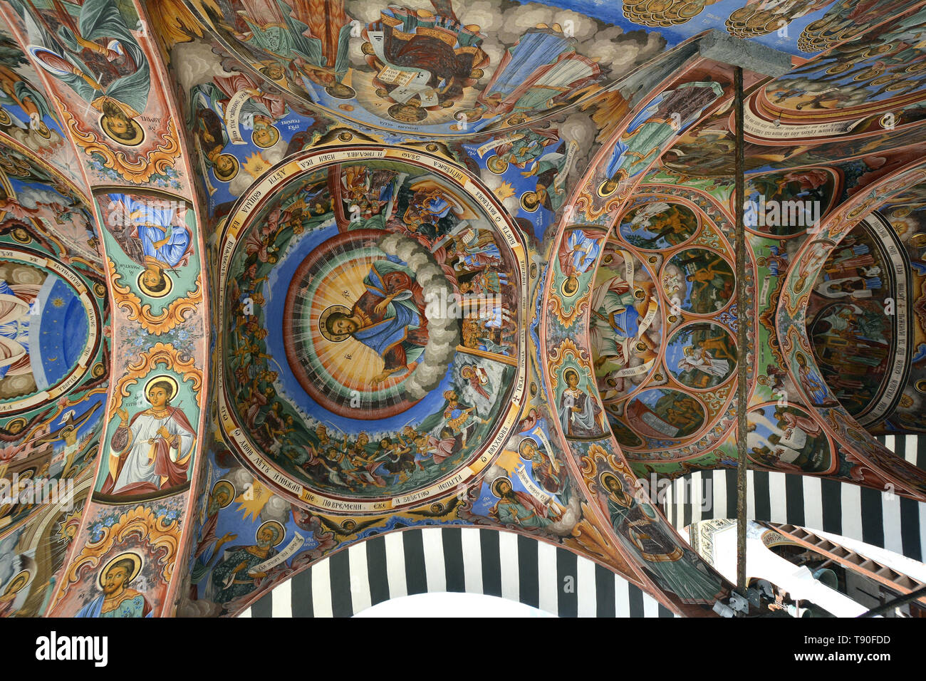 fresco, Rila Monastery, Monastery of Saint John of Rila, Bulgaria ...