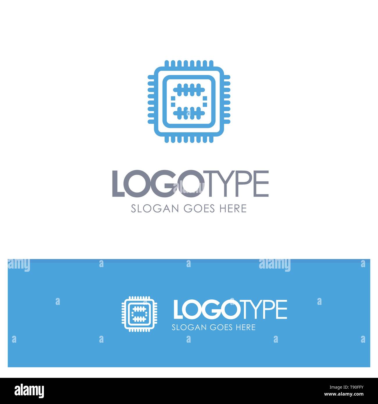 Cpu tech logo Stock Vector Images - Alamy