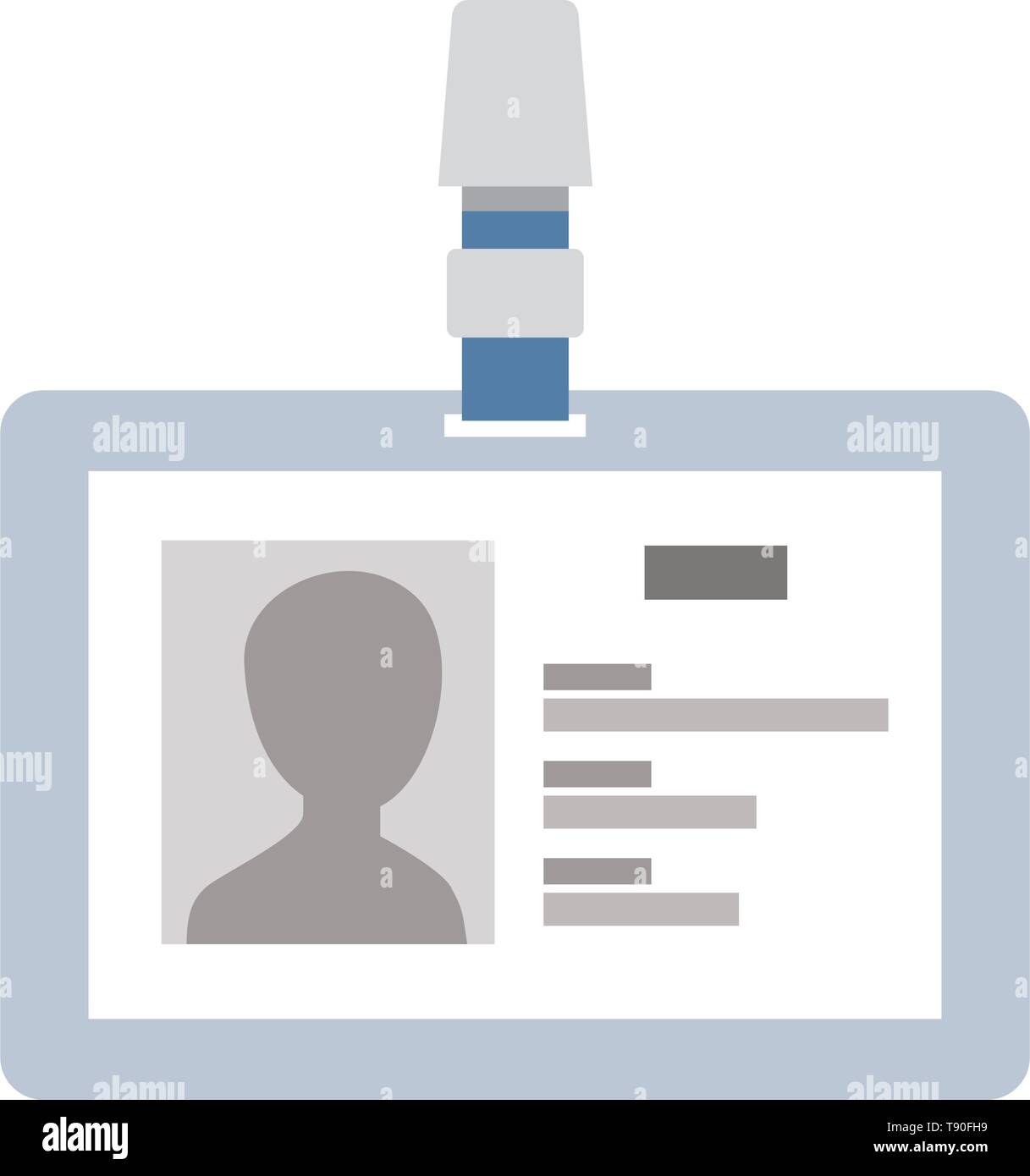 identification card with white background Stock Vector Image & Art Alamy