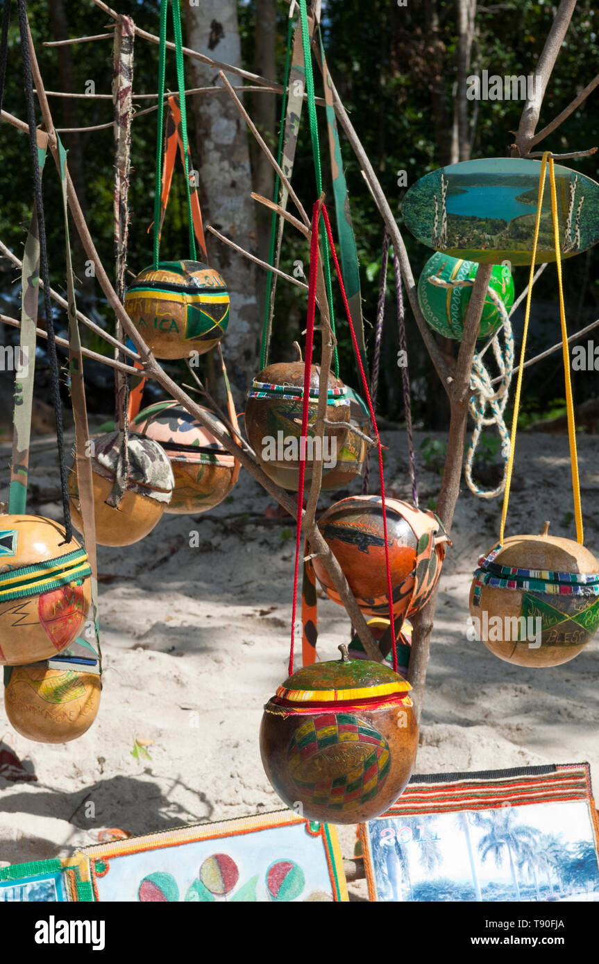 Jamaican crafts for sale coconut or calabash bags or carrying cases