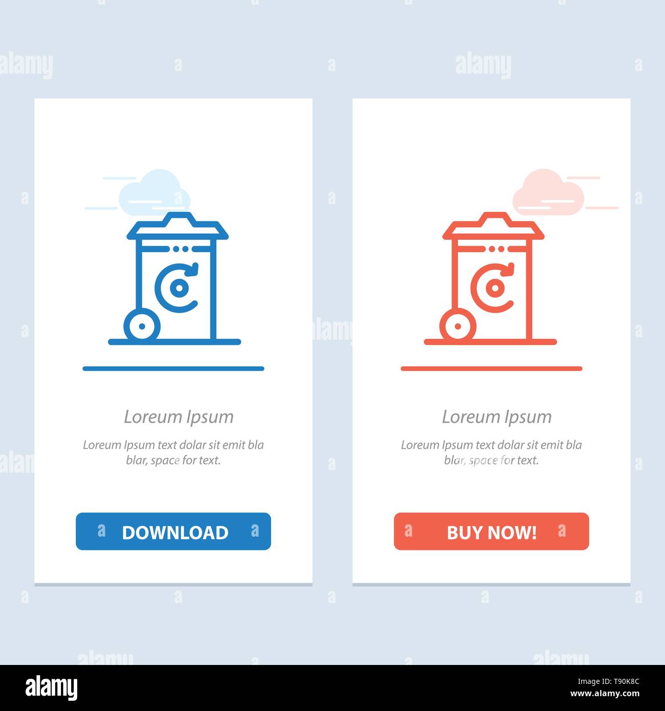 Bin, Recycling, Energy, Recycil bin Blue and Red Download and Buy With Regard To Bin Card Template