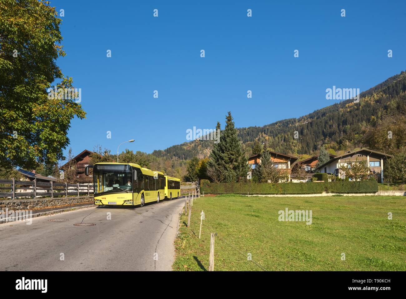 Lienz, Postbus, Solaris Buszug Stock Photo
