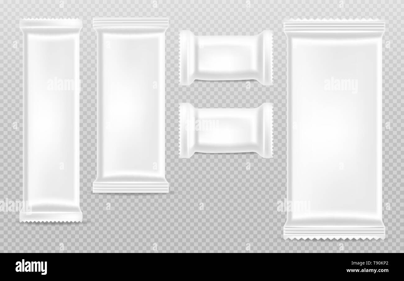 Chocolate bars empty templates collection Vector realistic. Product packaging container isolated
